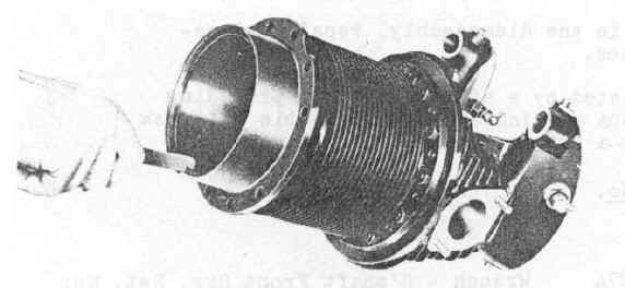 Checking Piston Ring Gap (Closed) in Cylinder Barrel