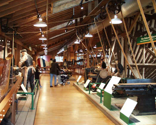 Interior of the Red Barn exhibit area