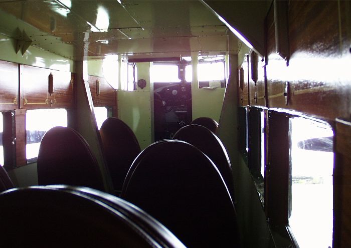 Interior of Ford Trimotor