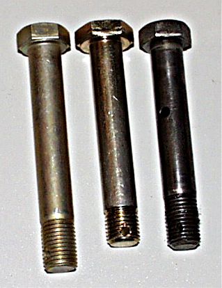 Landing gear bolt comparison photo