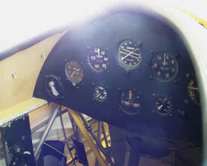 Fairchild 22 rear cockpit instruments
