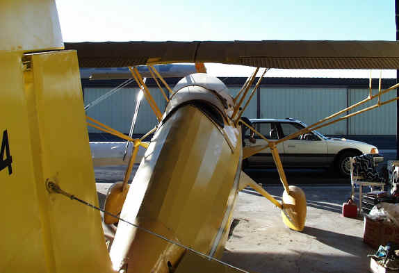 Fairchild 22 view from tail